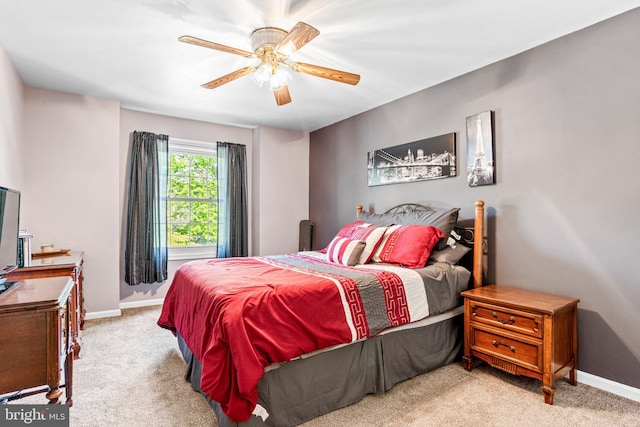 3672 Cimmeron Rd, York, PA 17402 - bedroom with ceiling fan, carpet flooring, and baseboards