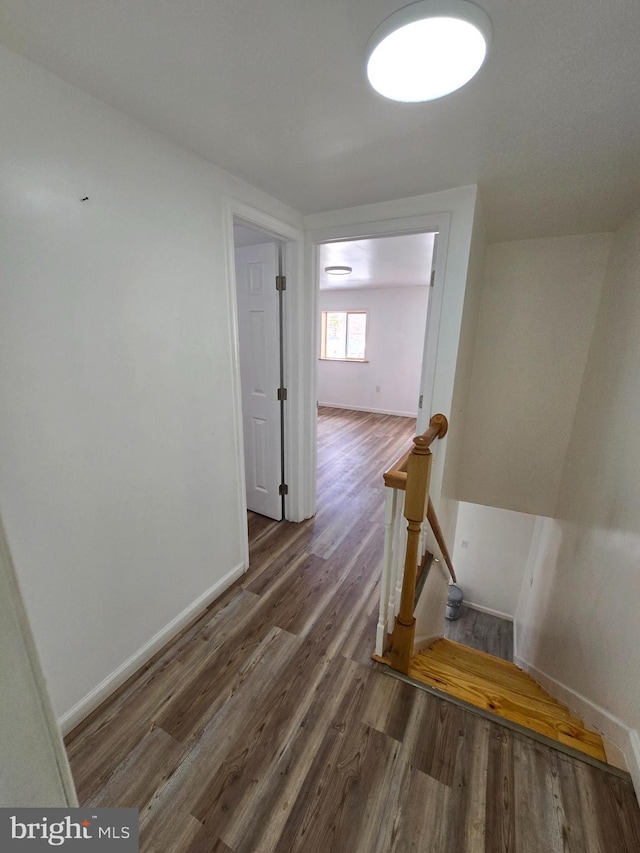 325 W Washington St, Tamaqua, PA 18252 - stairs featuring baseboards and wood finished floors
