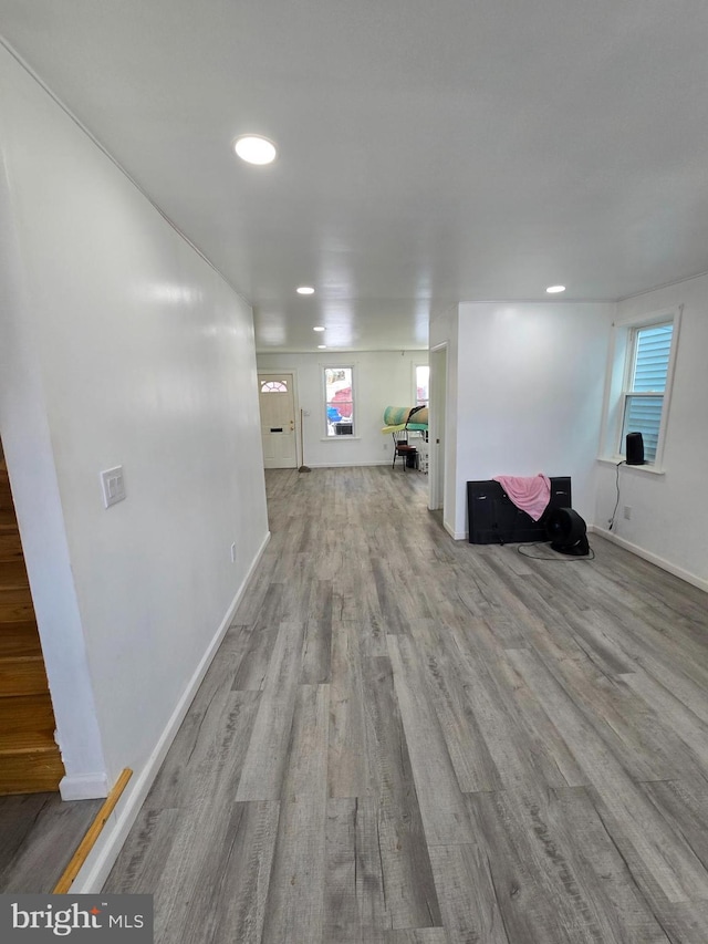325 W Washington St, Tamaqua, PA 18252 - interior space with recessed lighting, baseboards, and wood finished floors