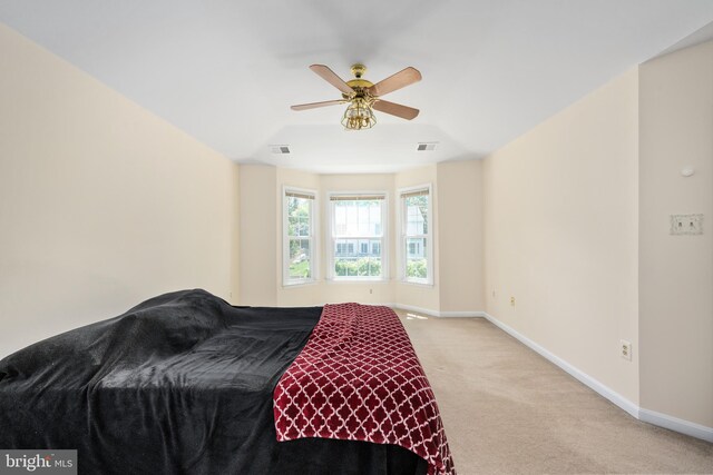 11 Ashbrook Rd, Stafford, VA 22554 - bedroom with light colored carpet, baseboards, and ceiling fan