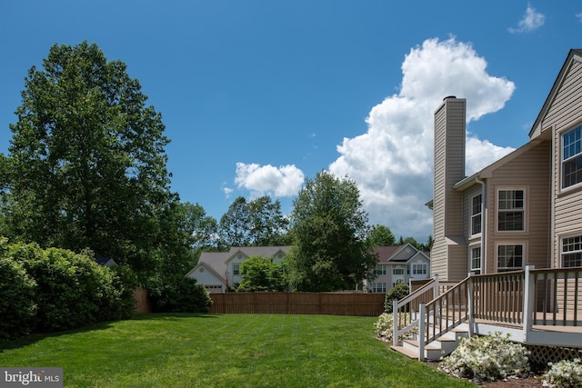 11 Ashbrook Rd, Stafford, VA 22554 - view of yard with a deck and a residential view