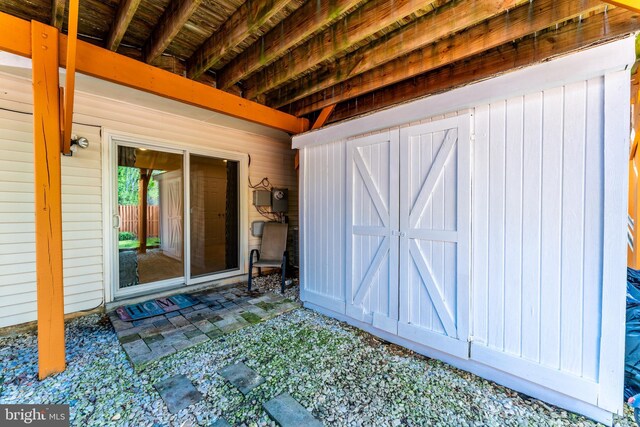 exterior space with a patio area