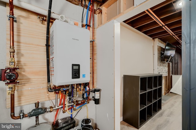 utilities featuring water heater
