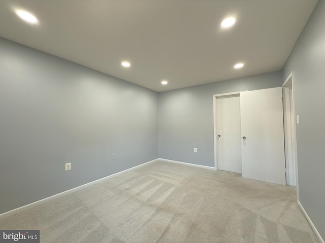 1415 Northgate Sq Unit 15/21B, Reston, VA 20190 - interior space with recessed lighting, baseboards, and light colored carpet