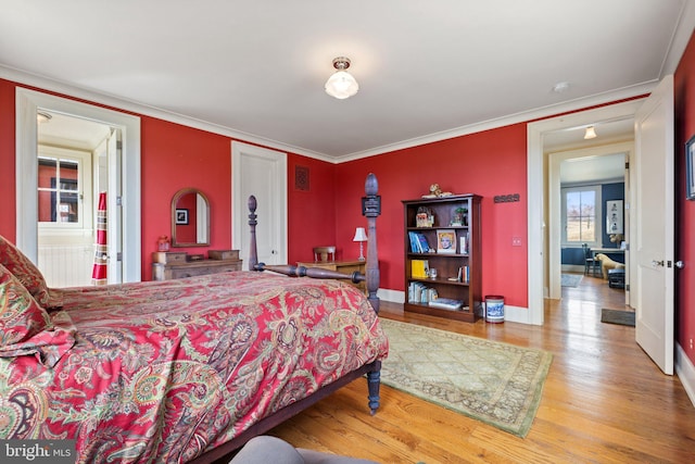 9425 Blackpond Ln, Delaplane, VA 20144 - bedroom featuring wood finished floors, ornamental molding, and baseboards