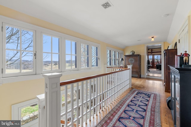 9425 Blackpond Ln, Delaplane, VA 20144 - hall with healthy amount of natural light and wood finished floors