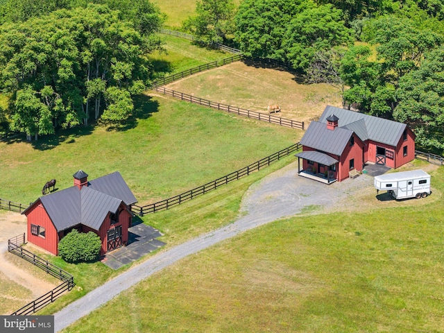 9425 Blackpond Ln, Delaplane, VA 20144 - overview of rural landscape featuring agricultural land