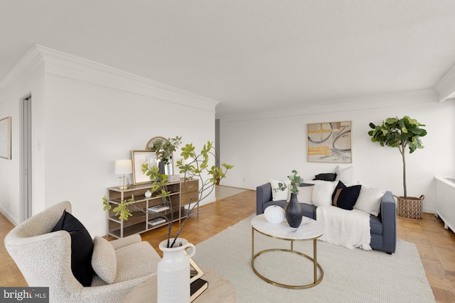 5500 Friendship Blvd Unit 2308N, Chevy Chase, MD 20815 - living room featuring ornamental molding