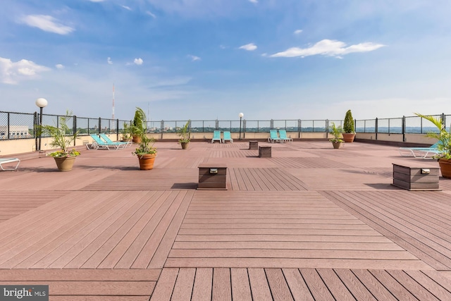 5500 Friendship Blvd Unit 2308N, Chevy Chase, MD 20815 - view of wooden deck