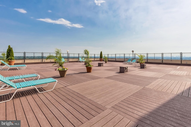 5500 Friendship Blvd Unit 2308N, Chevy Chase, MD 20815 - view of wooden deck