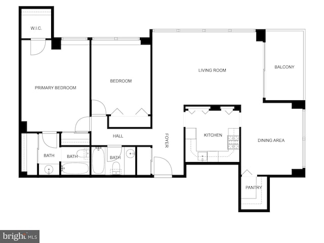 5500 Friendship Blvd Unit 2308N, Chevy Chase, MD 20815 - view of property floor plan