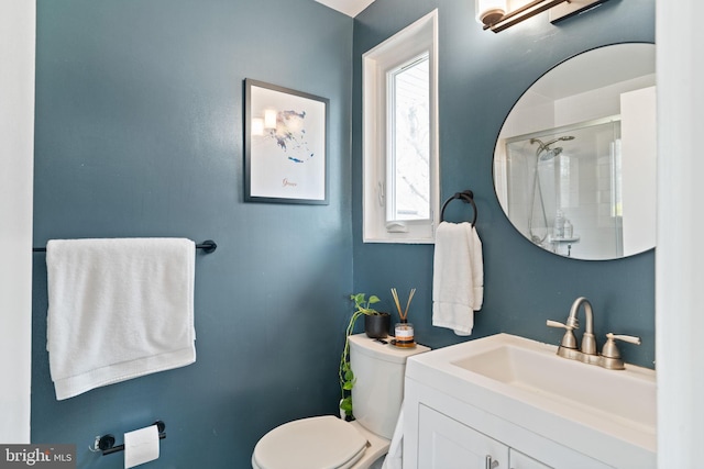 4600 Blagden Ter NW, Washington, DC 20011 - full bathroom featuring toilet, vanity, and a shower