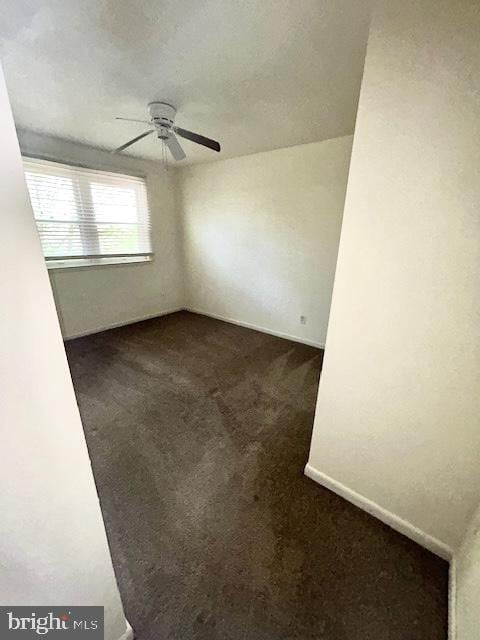 136 Charles Pl, Indian Head, MD 20640 - unfurnished room with ceiling fan and dark carpet