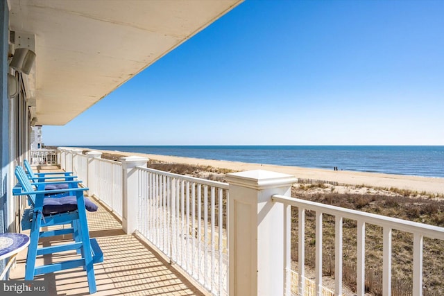 12201 Wight St Unit 301, Ocean City, MD 21842 - balcony with a beach view and a water view