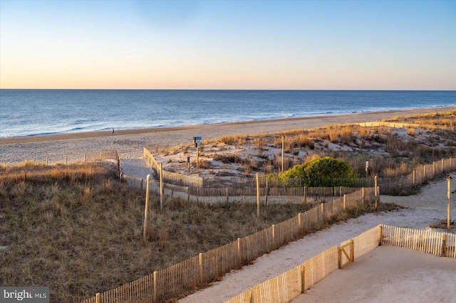 12201 Wight St Unit 301, Ocean City, MD 21842 - property view of water with a view of the beach and fence