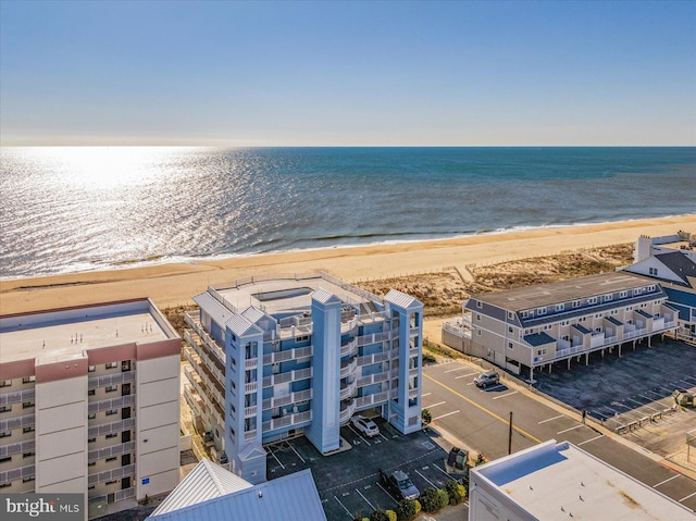 12201 Wight St Unit 301, Ocean City, MD 21842 - drone / aerial view with a beach view and a water view