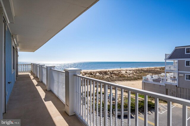 12201 Wight St Unit 301, Ocean City, MD 21842 - balcony with a beach view and a water view