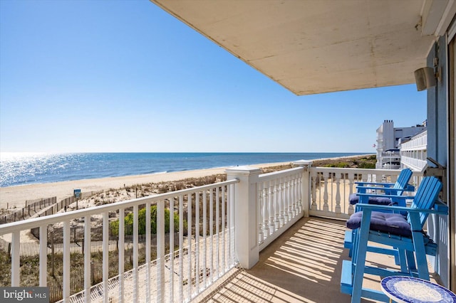 12201 Wight St Unit 301, Ocean City, MD 21842 - balcony featuring a beach view and a water view