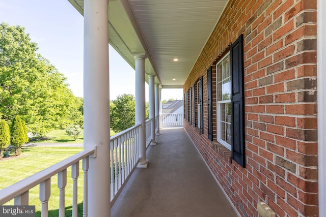 view of porch