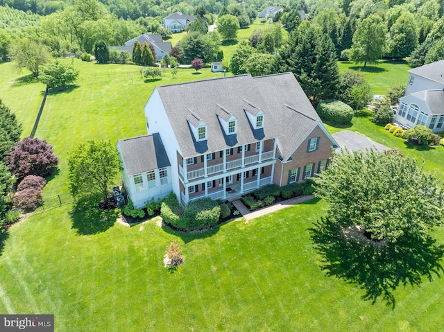 aerial view of property and surrounding area