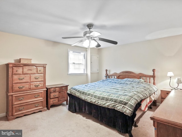 202 Glade Blvd, Walkersville, MD 21793 - bedroom with light colored carpet and a ceiling fan