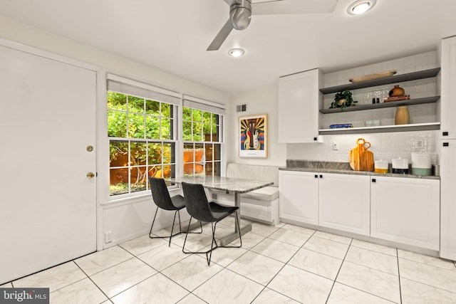 2646 S June St, Arlington, VA 22202 - dining space featuring ceiling fan
