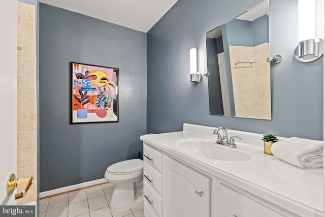 2646 S June St, Arlington, VA 22202 - full bathroom featuring tile patterned flooring, vanity, toilet, and baseboards