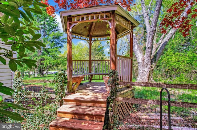2801 Riva Rd, Annapolis, MD 21401 - wooden deck with a gazebo