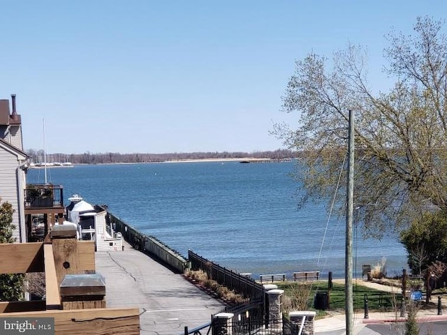 property view of water