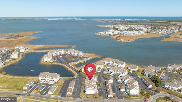 30381 Crowley Dr Unit 309, Ocean View, DE 19970 - bird's eye view featuring a water view and a residential view