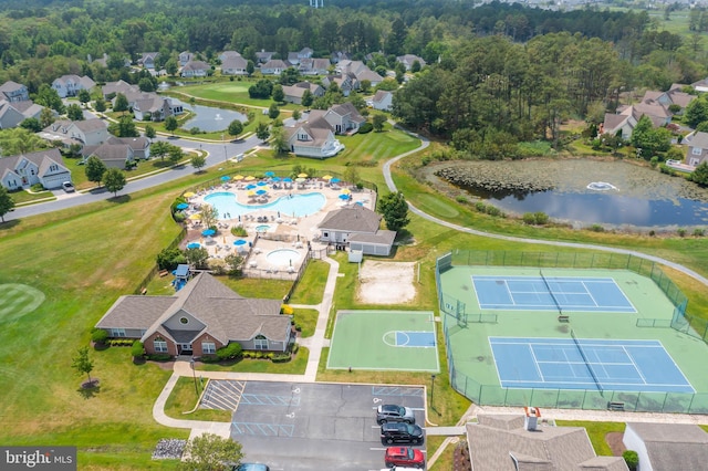 30381 Crowley Dr Unit 309, Ocean View, DE 19970 - aerial view with a water view and a residential view