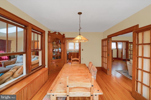 157 Hartswick Ave, State College, PA 16803 - dining room featuring light wood finished floors, french doors, and a wealth of natural light