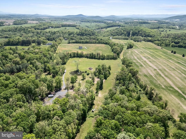 246 Locust Ln, Edinburg, VA 22824 - birds eye view of property featuring a mountain view