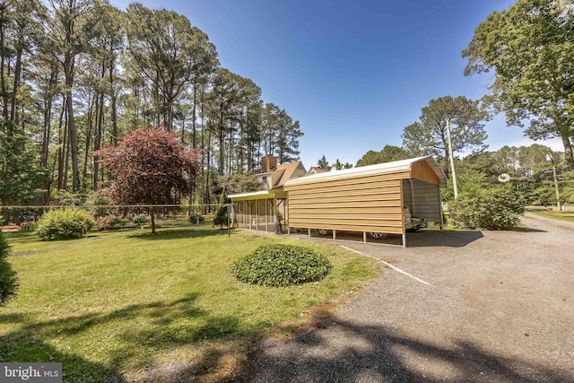 26547 Old State Rd, Crisfield, MD 21817 - view of yard with dirt driveway and a carport