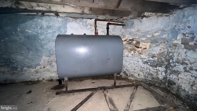 interior space with heating fuel