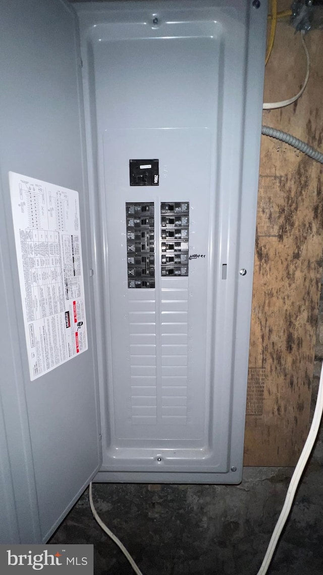 utility room featuring electric panel