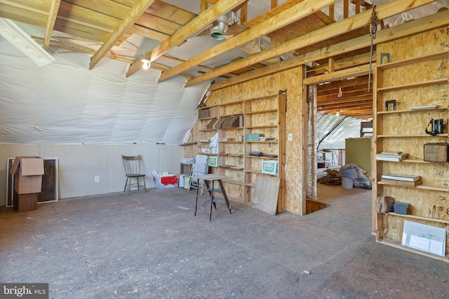 view of basement