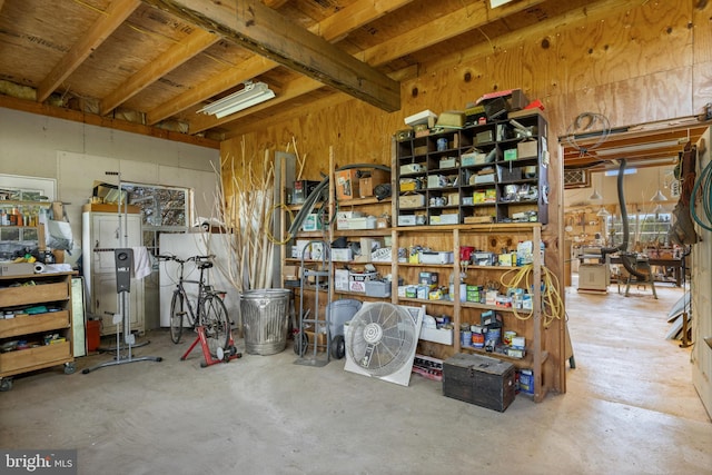 view of storage area