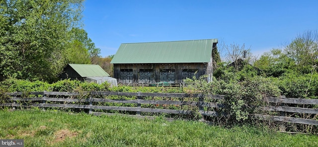 view of horse barn