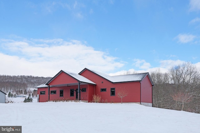 view of chalet / cabin