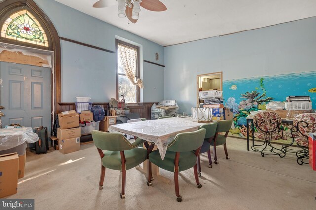 336 7th St N, Lebanon, PA 17042 - dining area with ceiling fan