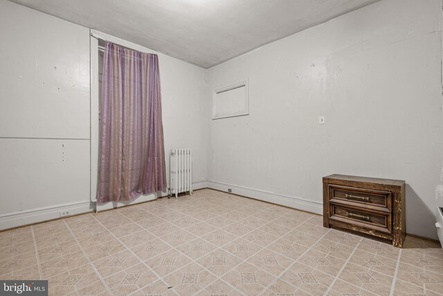 336 7th St N, Lebanon, PA 17042 - spare room featuring radiator heating unit and baseboards