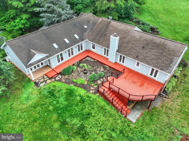 6 Deer Haven Ln, White Hall, MD 21161 - view from above of property
