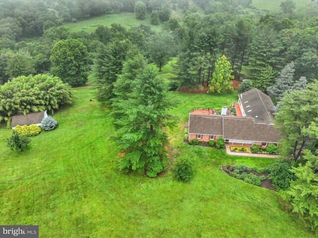 6 Deer Haven Ln, White Hall, MD 21161 - aerial view of property and surrounding area with a forest