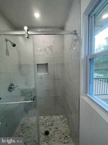 3433 Gregg Rd, Brookeville, MD 20833 - bathroom with a shower stall and healthy amount of natural light