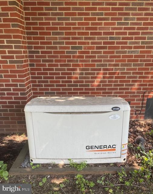 3433 Gregg Rd, Brookeville, MD 20833 - exterior view of a power unit and brick siding