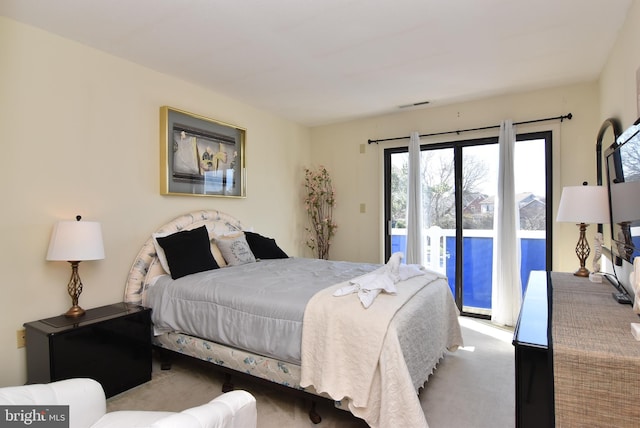 108 120th St Unit 5462, Ocean City, MD 21842 - carpeted bedroom featuring access to exterior and visible vents