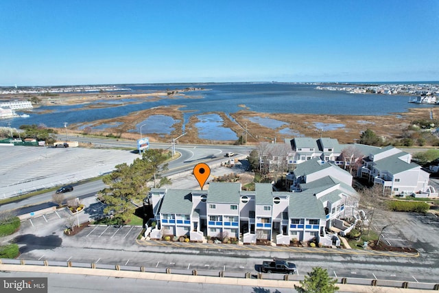 108 120th St Unit 5462, Ocean City, MD 21842 - drone / aerial view featuring a residential view and a water view