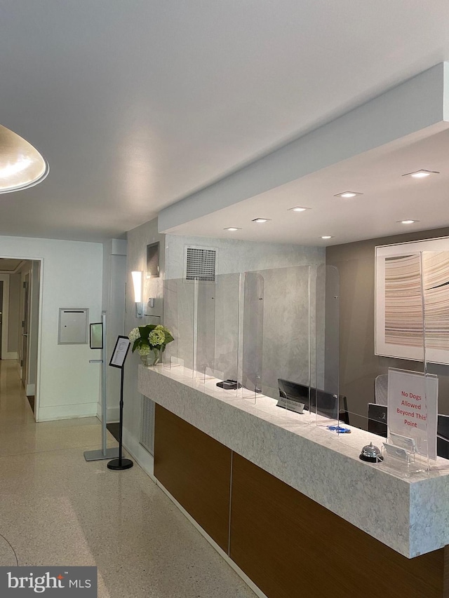view of reception area