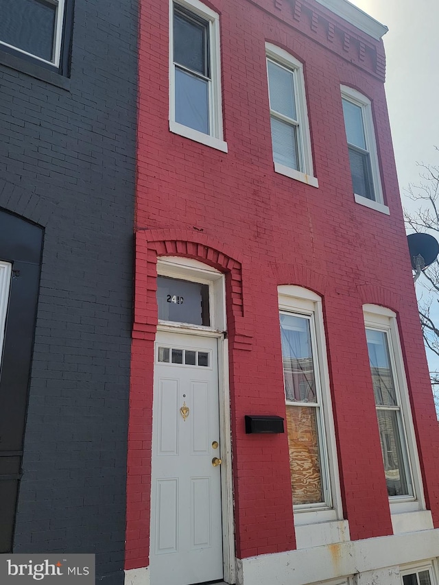 2419 Brentwood Ave, Baltimore, MD 21218 - view of front of home with brick siding
